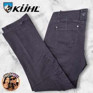 Kuhl Utility Pants Womens 8 Short Grey Outdoor Travel Hiking Activewear Comfort